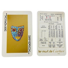 Cartier Paris Poker or Bridge Cards in Red Original Box Vintage 1970