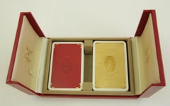 Cartier Paris Poker or Bridge Cards in Red Original Box Vintage 1970