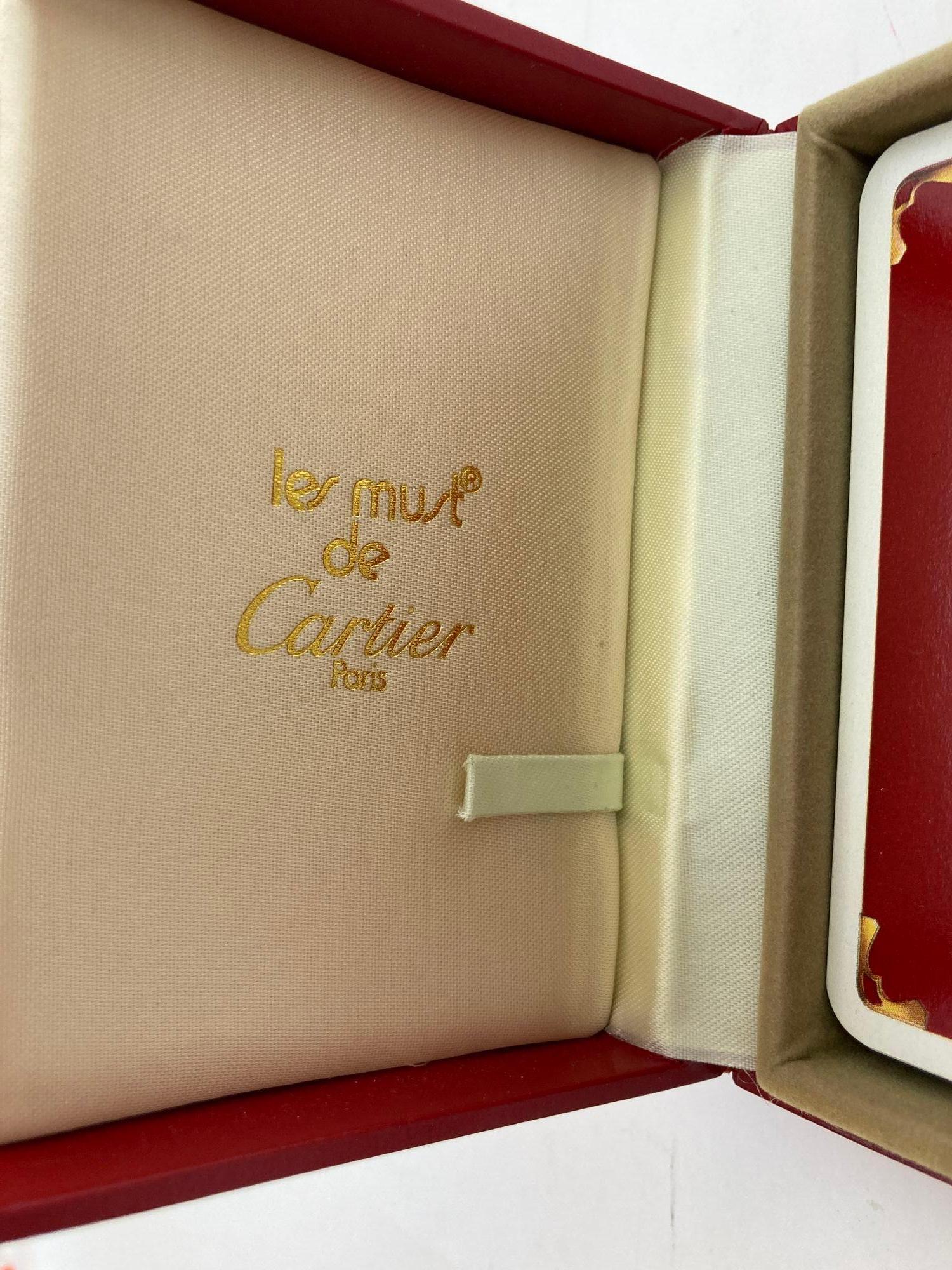Cartier Paris Poker or Bridge Cards in Red Original Box Vintage 1970 For Sale 4