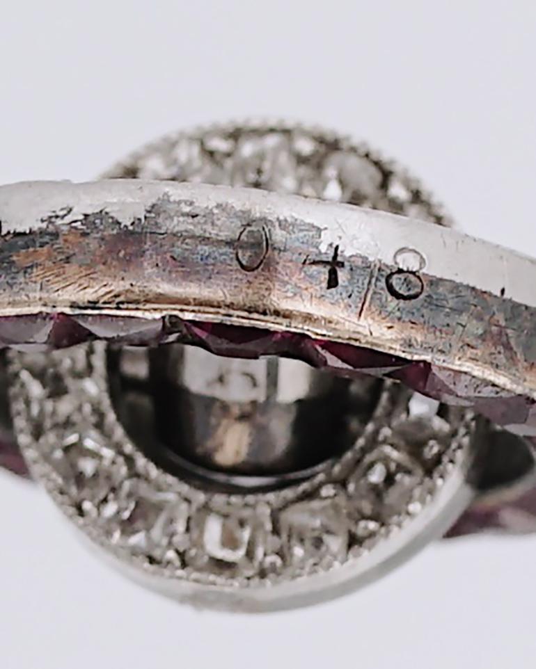 Cartier Paris, Rare Ruby & Diamond Swivelling Ring, C. 1910 For Sale 1