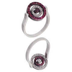 Cartier Paris, Rare Ruby & Diamond Swivelling Ring, C. 1910