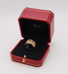 Cartier Paris Rare Tanjore Band Ring in Two Tones of 18Kt Gold