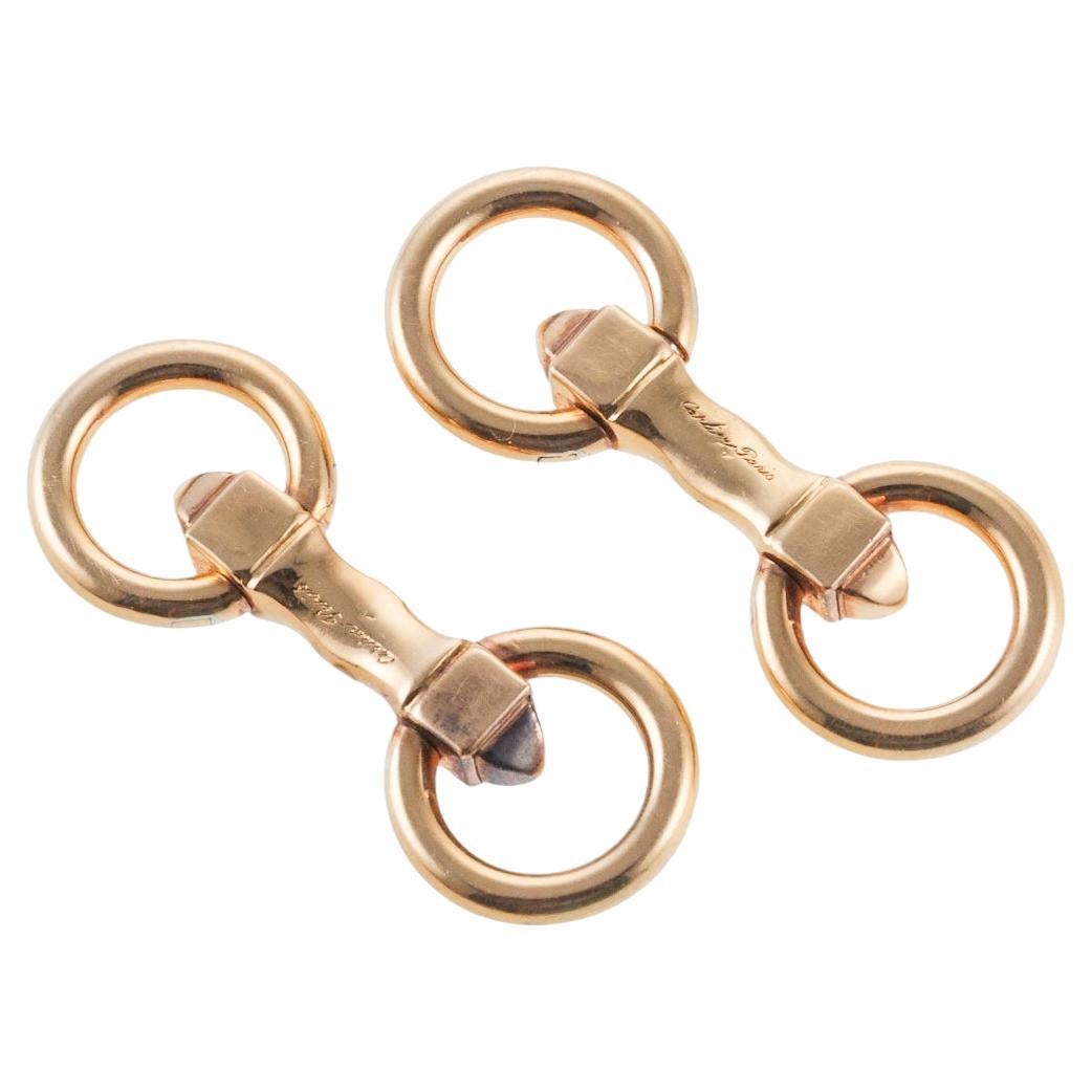 Cartier Paris Boutons de manchette rétro en or