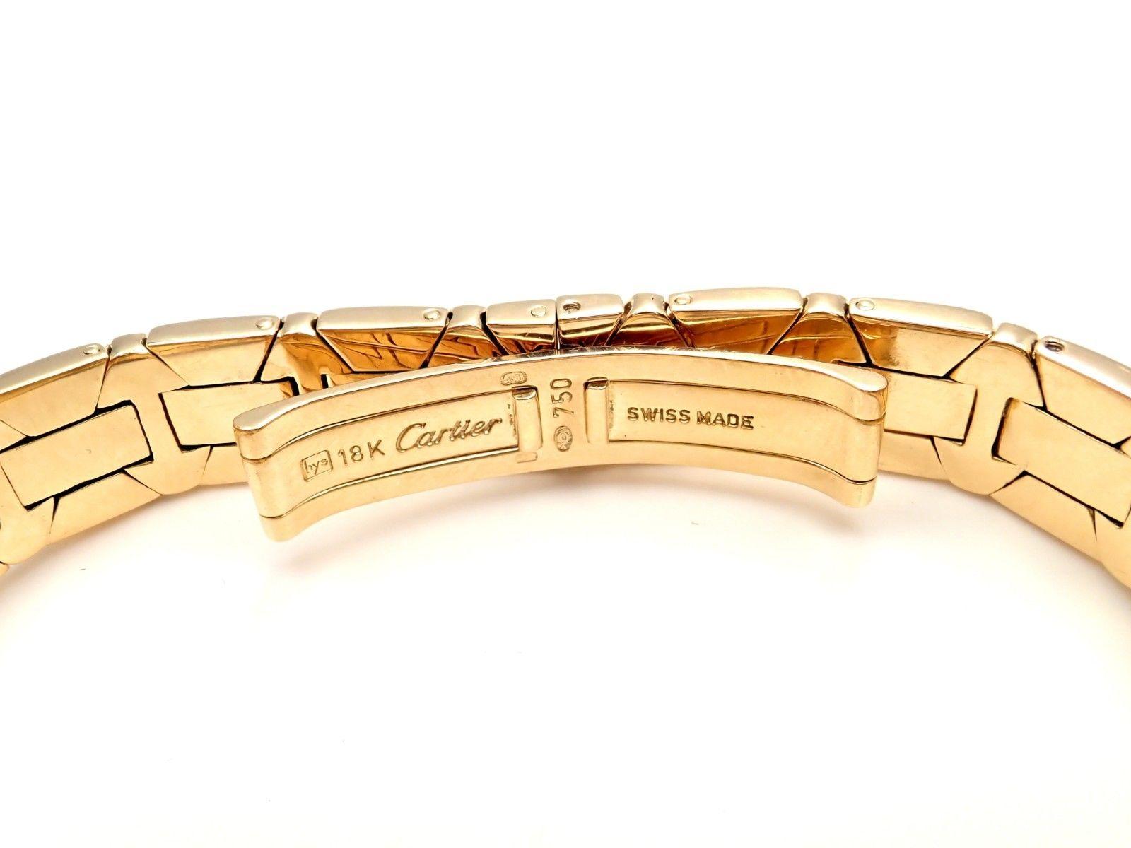 Cartier Paris Rivoli Ladies Quartz Yellow Gold Watch 1