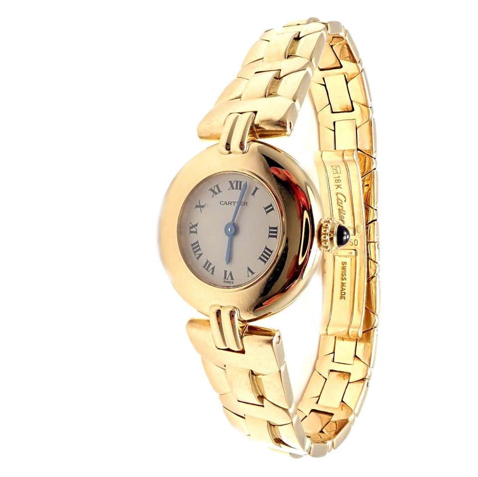 Cartier Paris Rivoli Ladies Quartz Yellow Gold Watch at 1stDibs ...