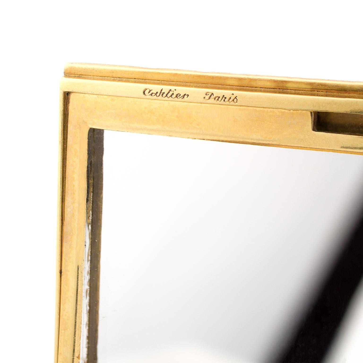 Cartier Paris Ruby 18 Karat Gold Box In Good Condition For Sale In Madrid, ES