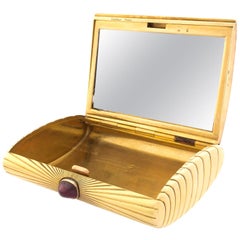 Vintage Cartier Paris Ruby 18 Karat Gold Box