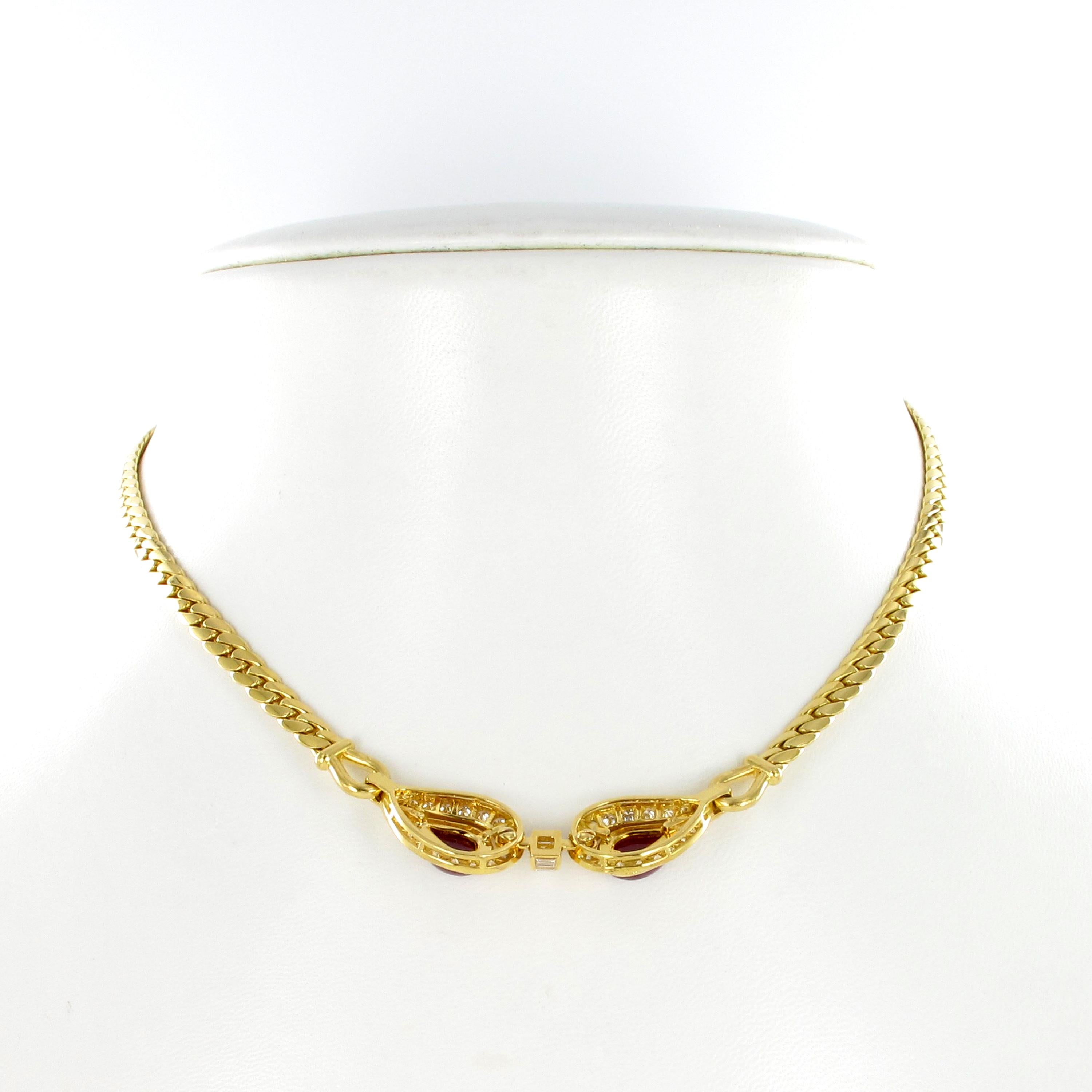 Cartier Paris Ruby and Diamond Necklace in 18 Karat Yellow Gold 1