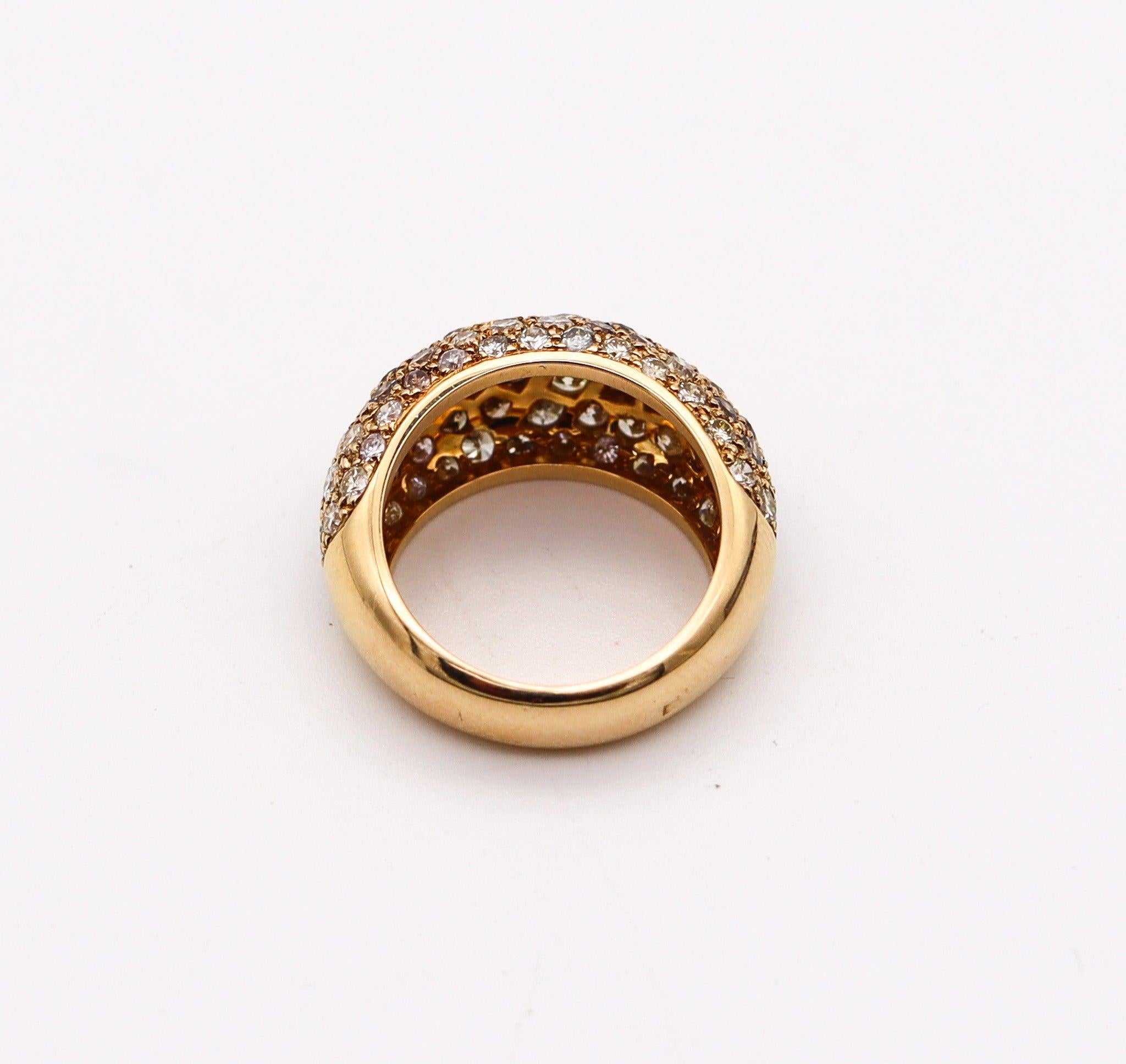 Cartier Paris Sauvage - Anello da cocktail in oro giallo 18Kt con 3,22 carati di diamanti in vendita 1