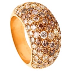 CARTIER Paris Sauvage Anillo De Cóctel En Oro Amarillo De 18 Quilates Con 3,22 Quilates De Diamante