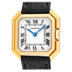 Cartier Paris Sextavado 78099, White Dial, Certified and Warranty