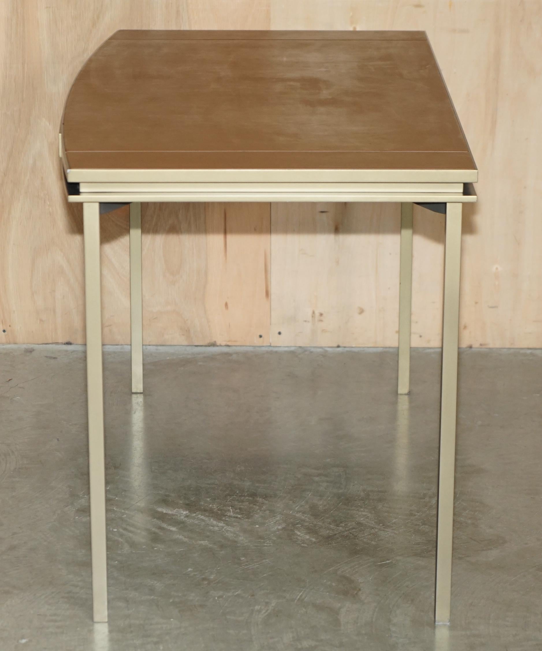 CARTIER PARIS SIGNED BRONZE & LEATHER MID CENTURY MODERN WRiTING TABLE DESK For Sale 9