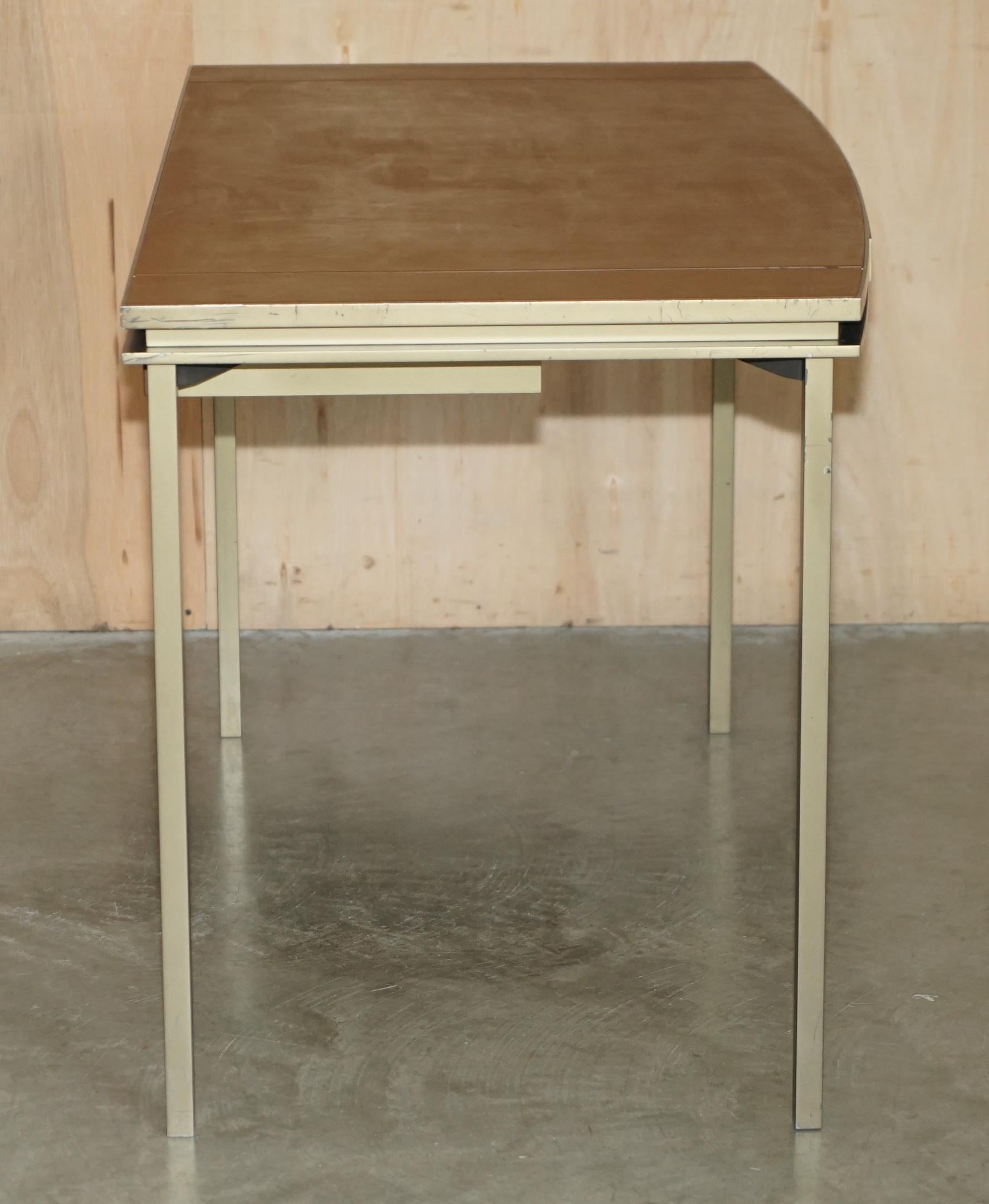 CARTIER PARIS SIGNED BRONZE & LEATHER MID CENTURY MODERN WRiTING TABLE DESK For Sale 1