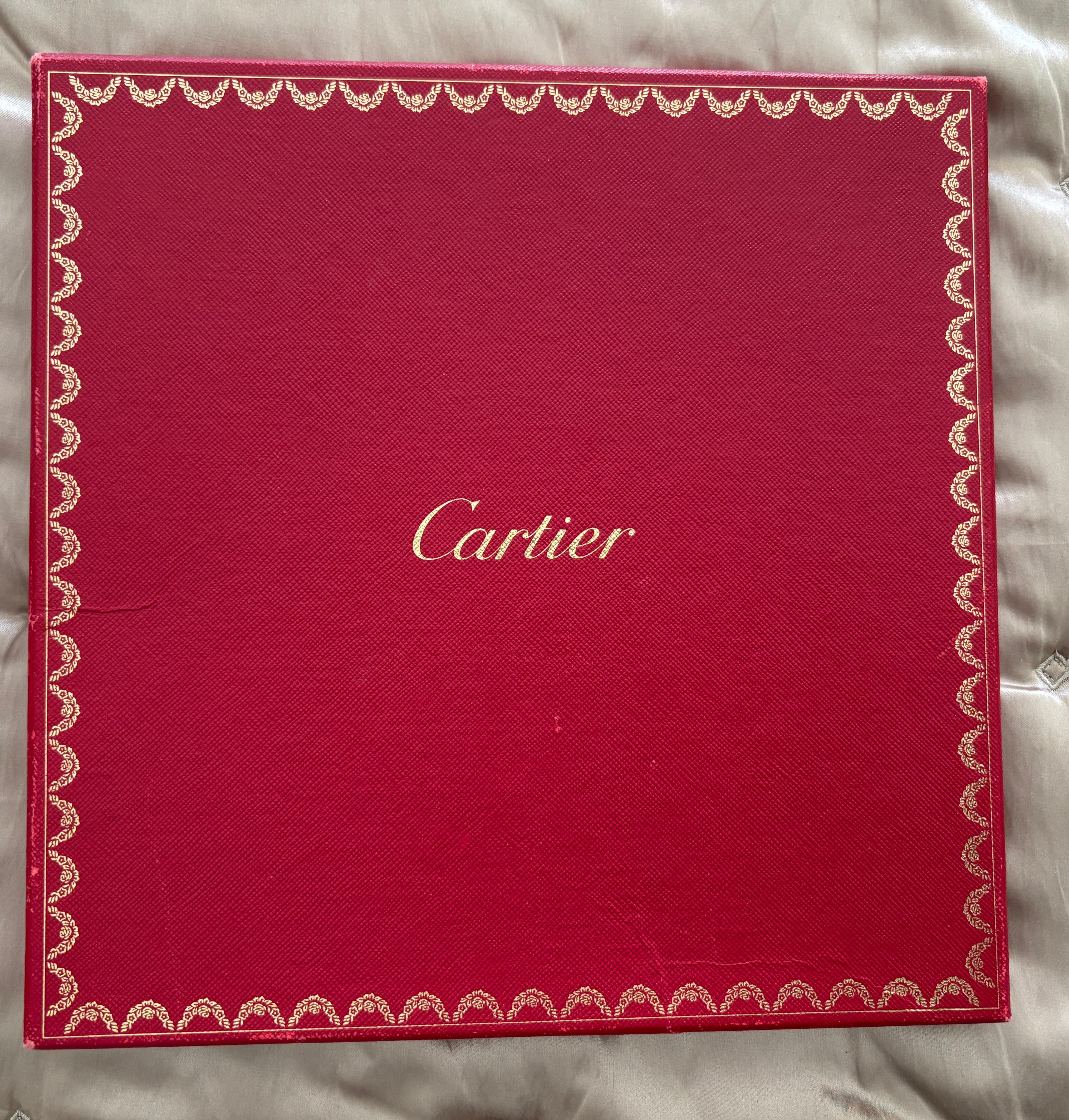 CARTIER Paris Bracelets de panthères bleues et jaunes en foulard de soie en vente 10