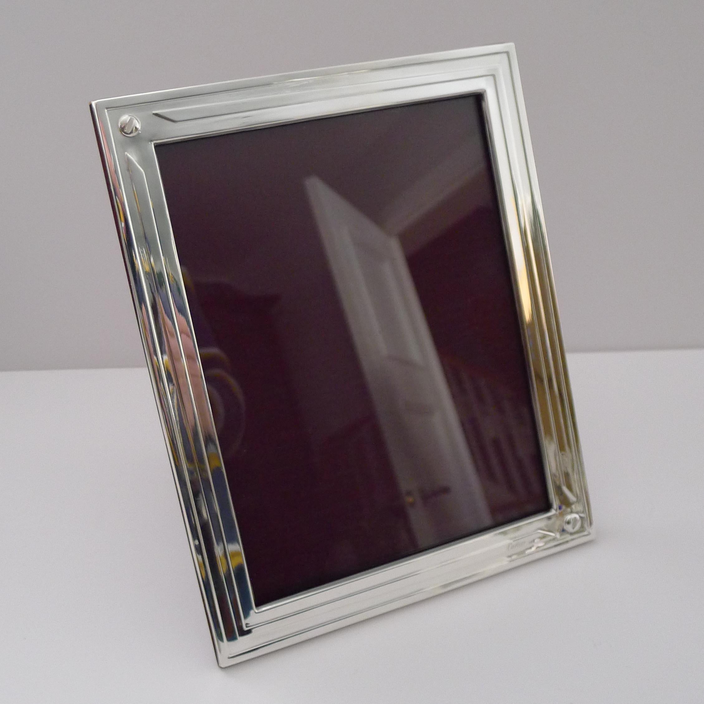 Cartier, Paris - Solid / Sterling / 925 Silver Picture Frame In Good Condition In Bath, GB