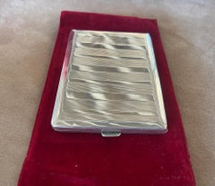 CARTIER Paris Sterling Silver cigarette box. Art Deco 1930