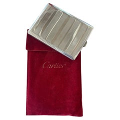 Portasigarette CARTIER Paris in argento sterling. Art Deco 1930