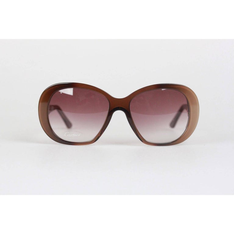 Cartier Janis Tortoise Sunglasses Cartier Première CT0496S Sunglasses 002 Dark Tortoise - eye  main image 4