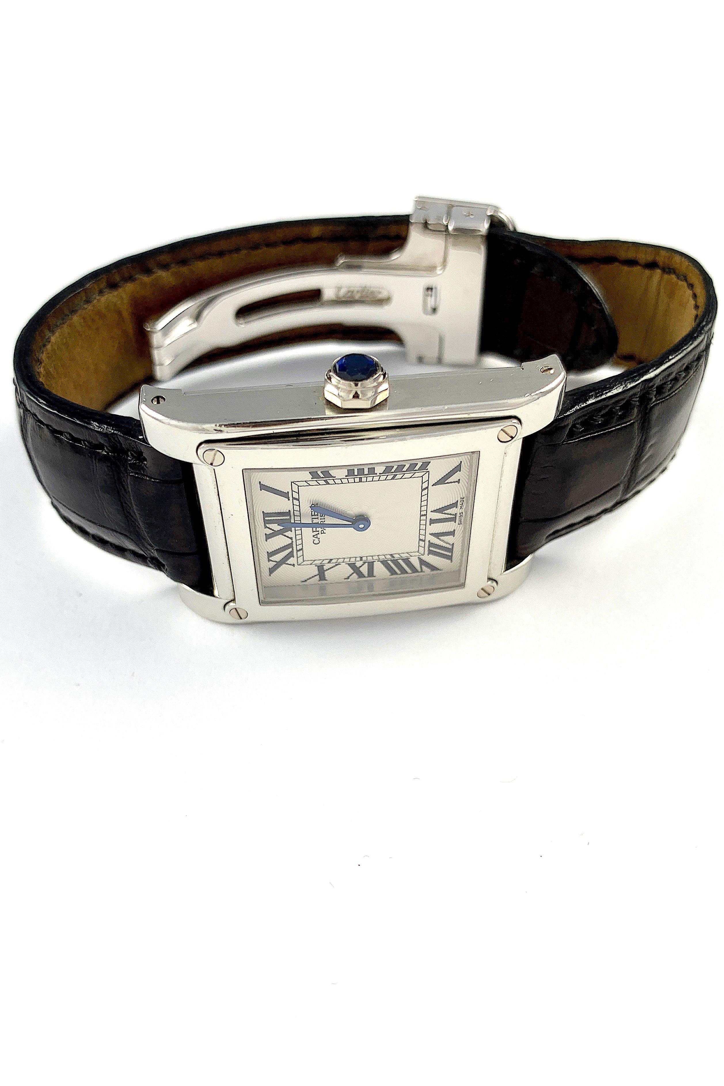 cartier tank paris dial
