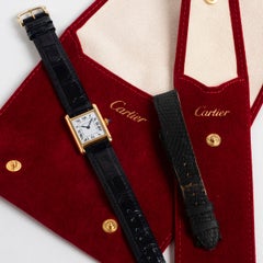 Cartier Paris Tank Louis ref 7808. Manual Wind, 18K Yellow Gold, Mk2 Dial, c1980