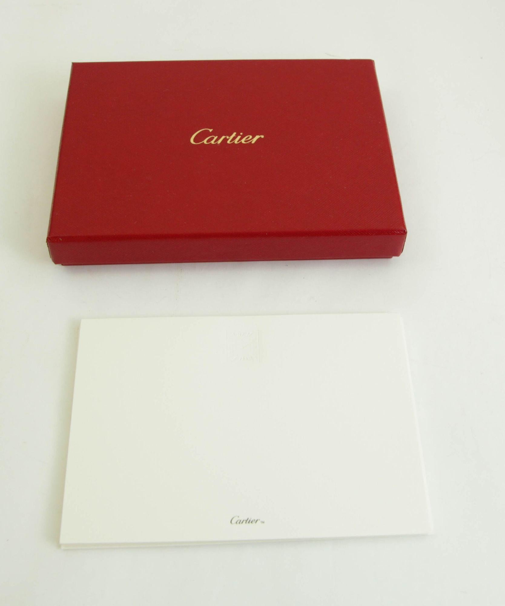 Cartier Paris Tank Watch Design Karte und Umschlag Set Luxus Schreibtisch Schreibwaren im Angebot 2