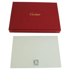 Juego de tarjeta y sobre con diseño de reloj Cartier Paris Tank Papelería de escritorio de lujo