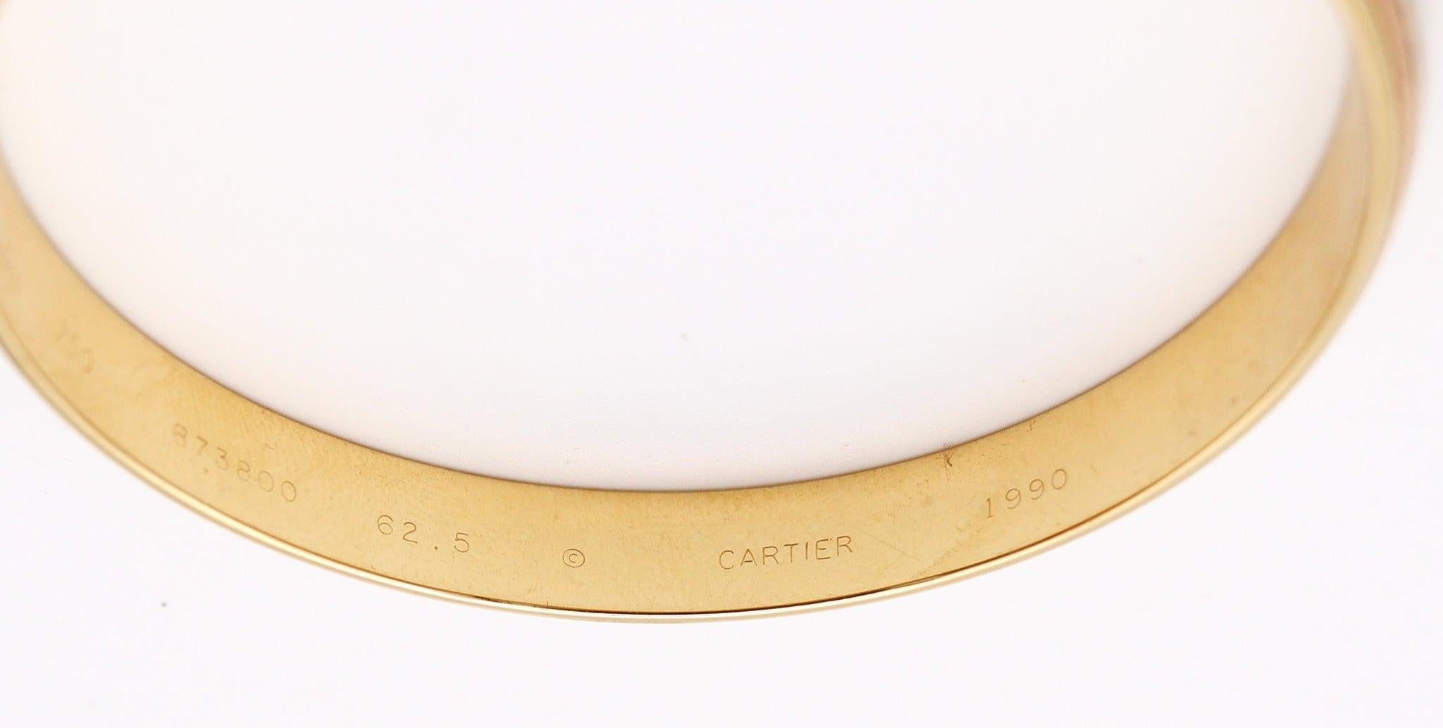 Cartier Paris Trinity Cinétique Bracciale in oro 18Kt a tre colori In condizioni ottime in vendita a Miami, FL