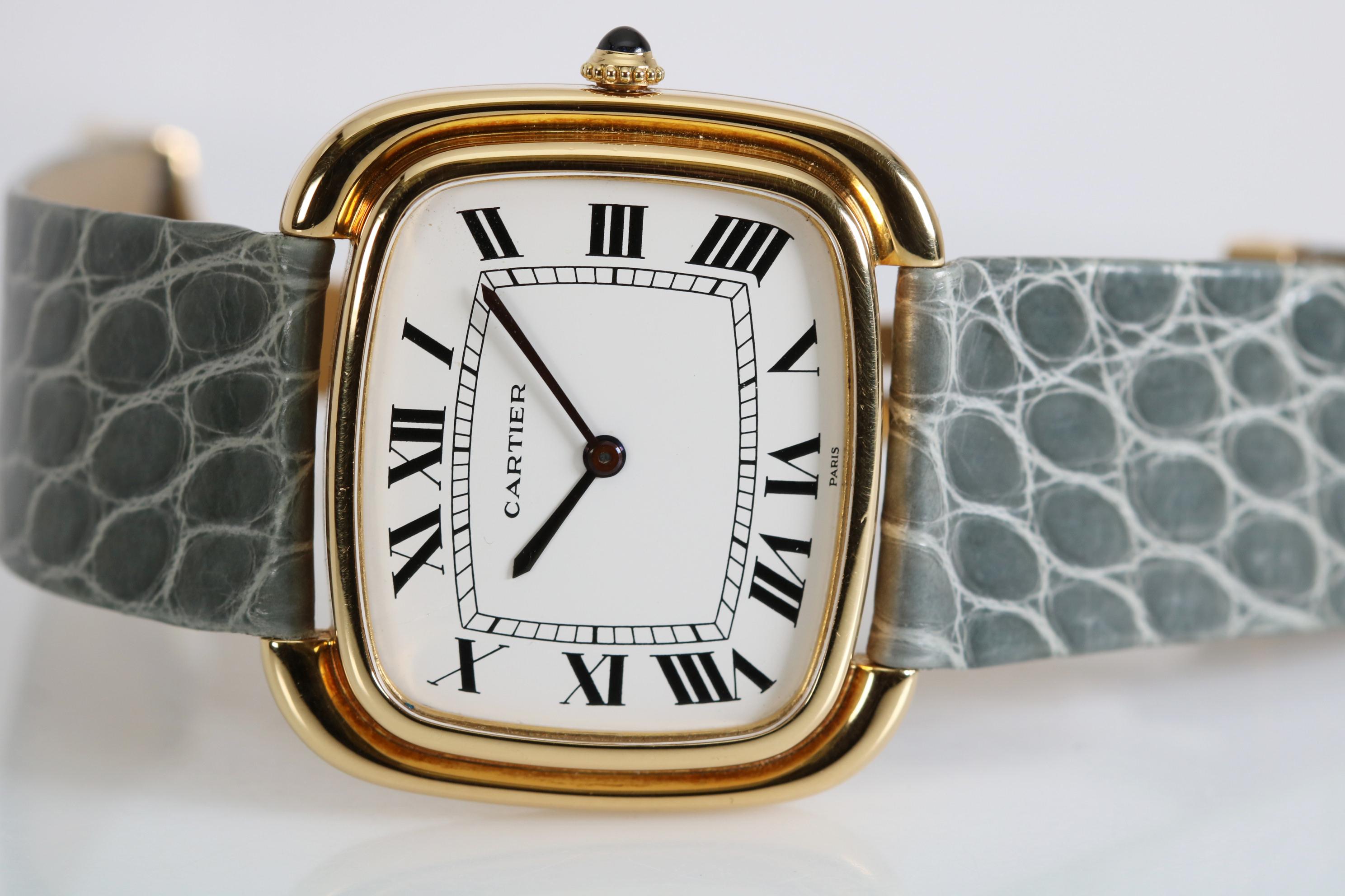 Cartier Paris 'TV Screen' in 18 Karat Gelbgold:: um 1970 7