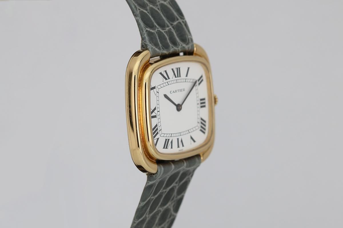 Cartier Paris 'TV Screen' in 18 Karat Gelbgold:: um 1970 Herren