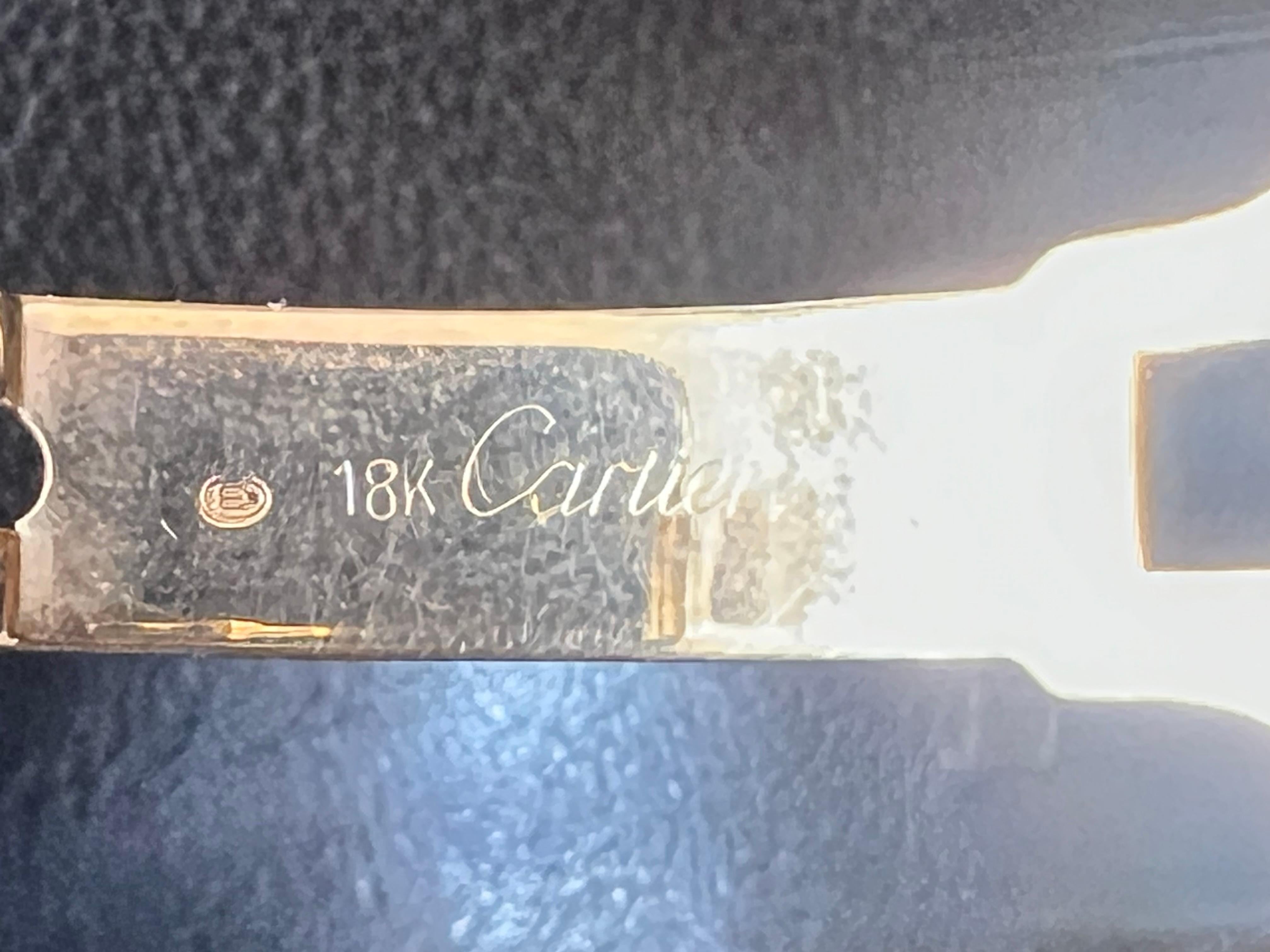 Cartier Paris Vendome grande boucle déployante automatique d'origine des années 1970 en vente 11