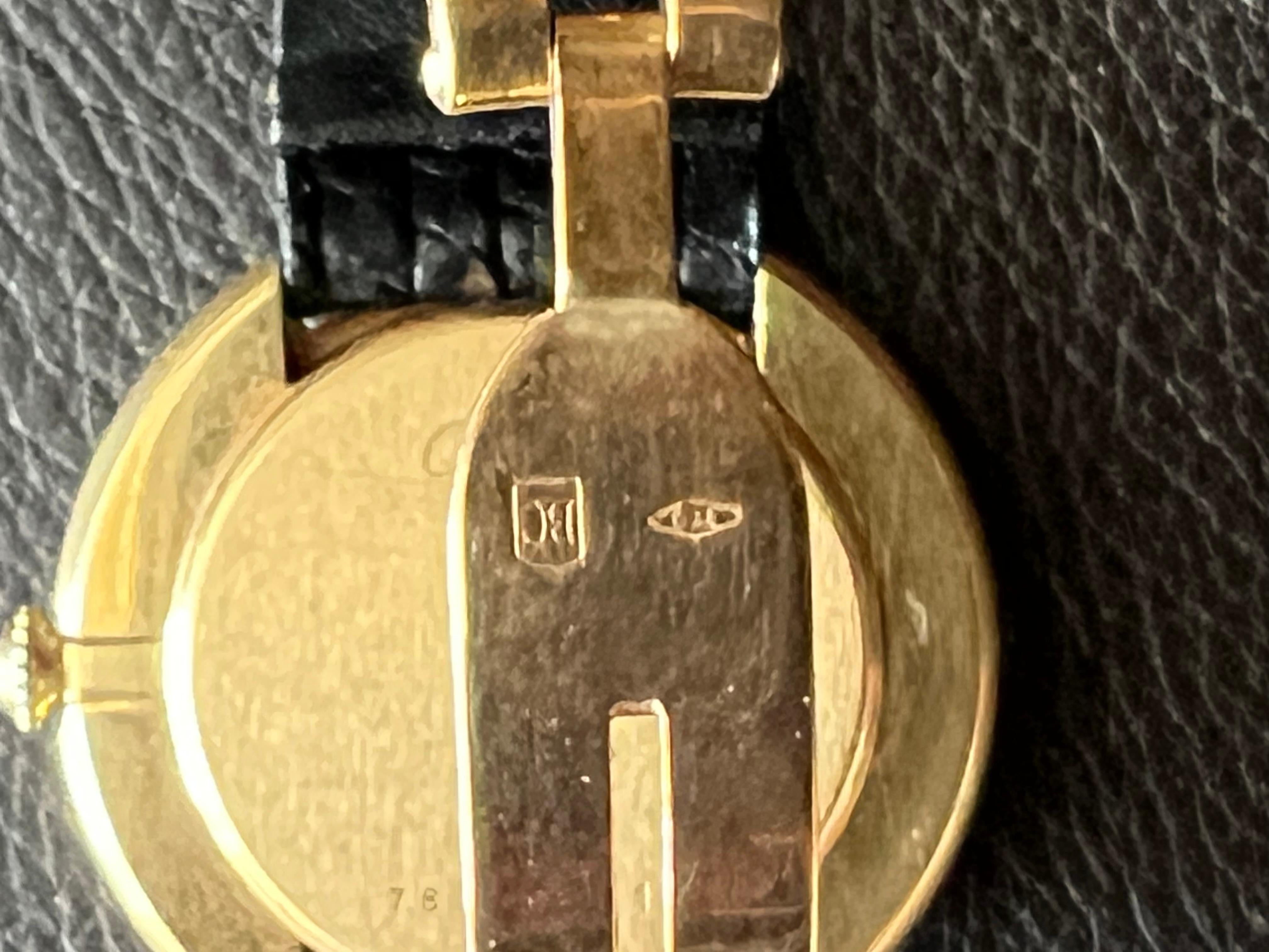 Cartier Paris Vendome grande boucle déployante automatique d'origine des années 1970 en vente 12