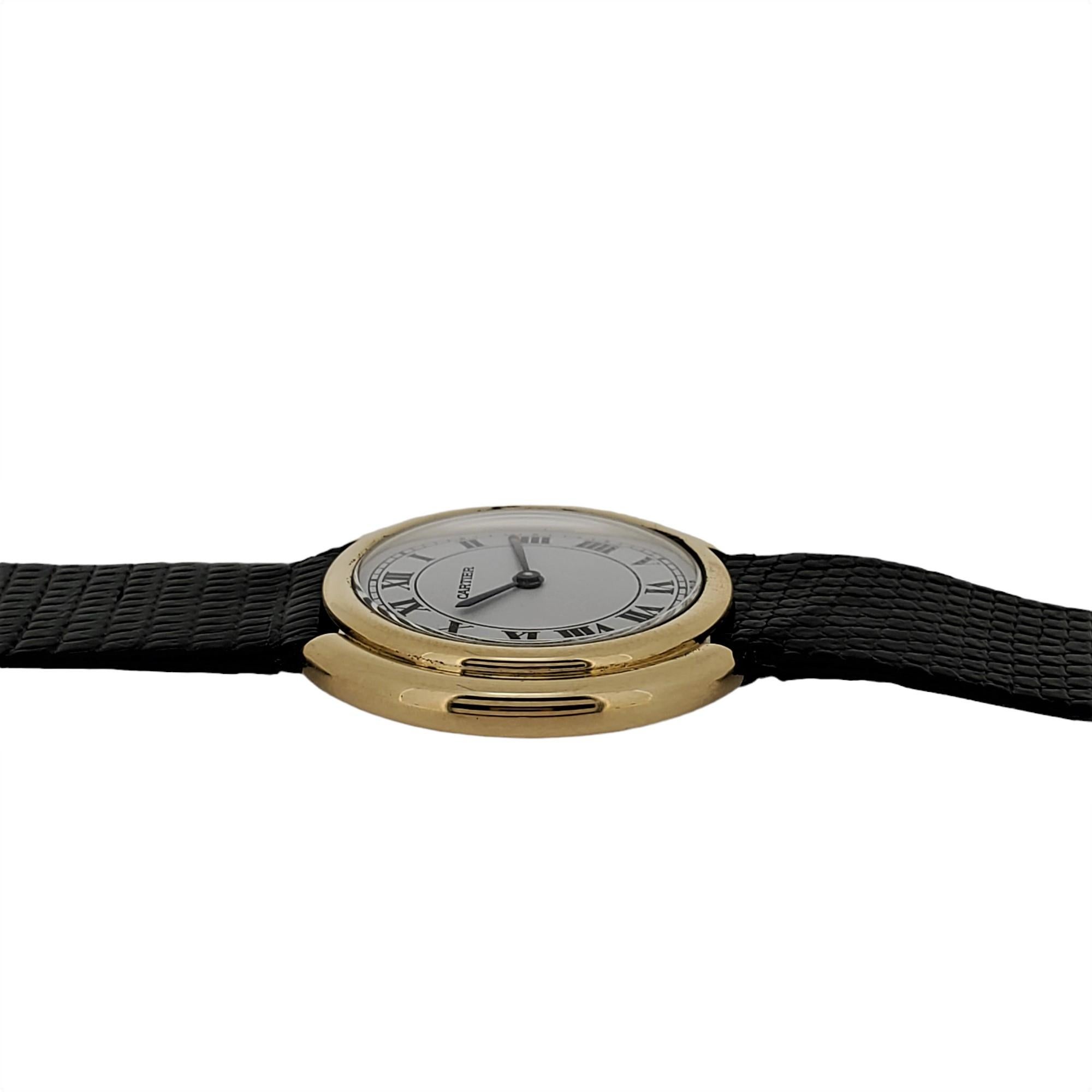 Cartier Paris Vendome Large Automatic Watch with Deployant Buckle, circa 1975 For Sale 2