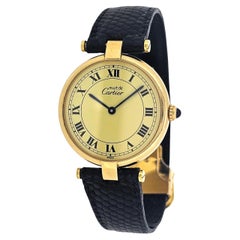 Cartier Paris Vendome Must Vermeil  Grande taille GM  Circa 1990'S