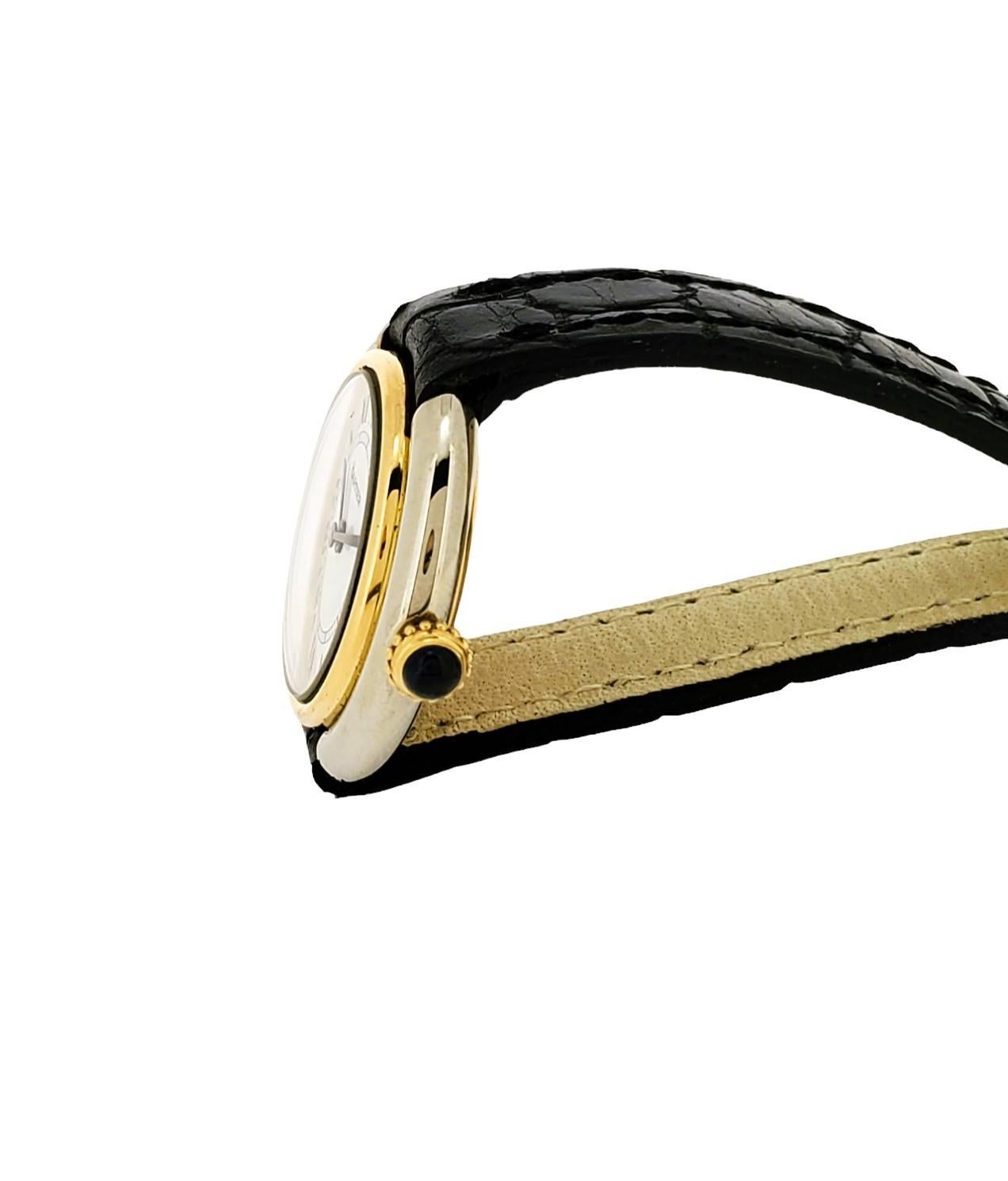 Cartier Paris Vendome pm 2-Small Tone Watch 26mm Manual wind.  Circa 1973-1976 For Sale 2