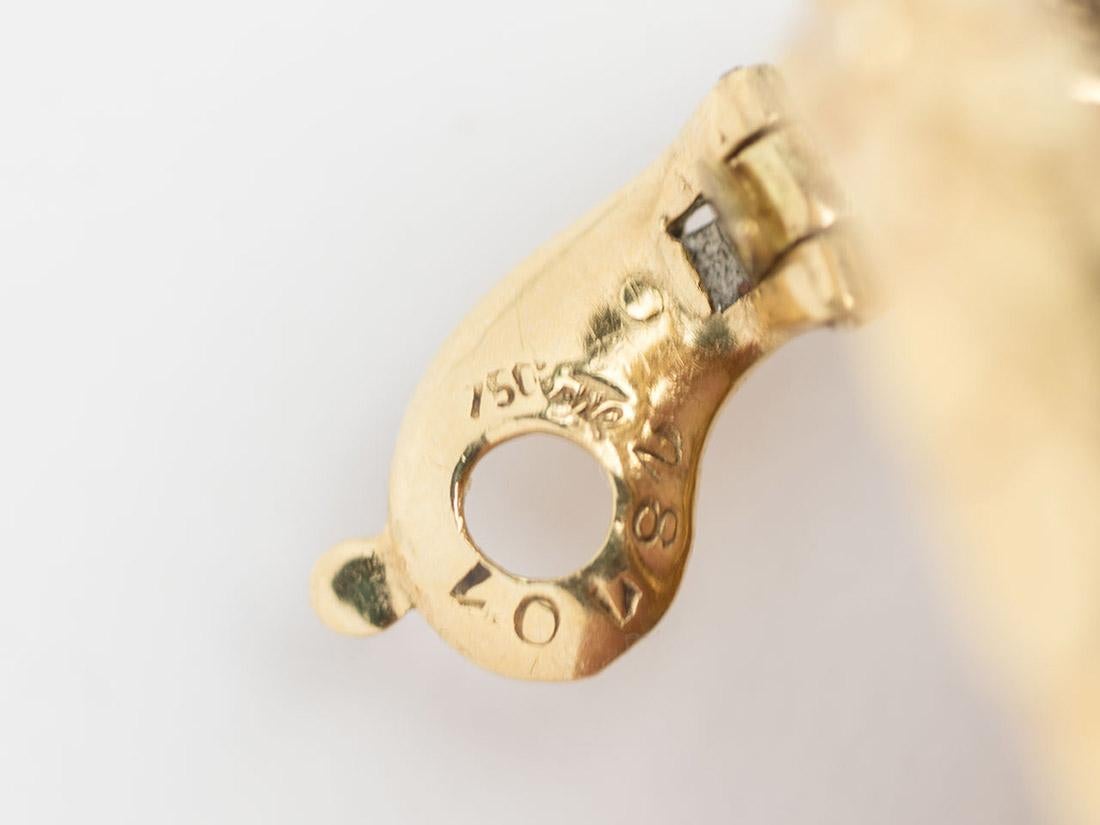 Women's or Men's Cartier Paris Vintage 18k Gold Hoop Earclips