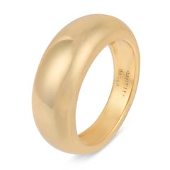 Cartier Paris vintage dome 18k yellow gold band ring