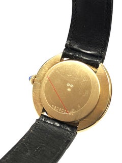 Cartier Paris Vintage Ellipse Yellow Gold Mechanical Wristwatch