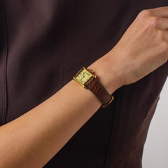 Cartier Paris vintage gold plated silver tank watch