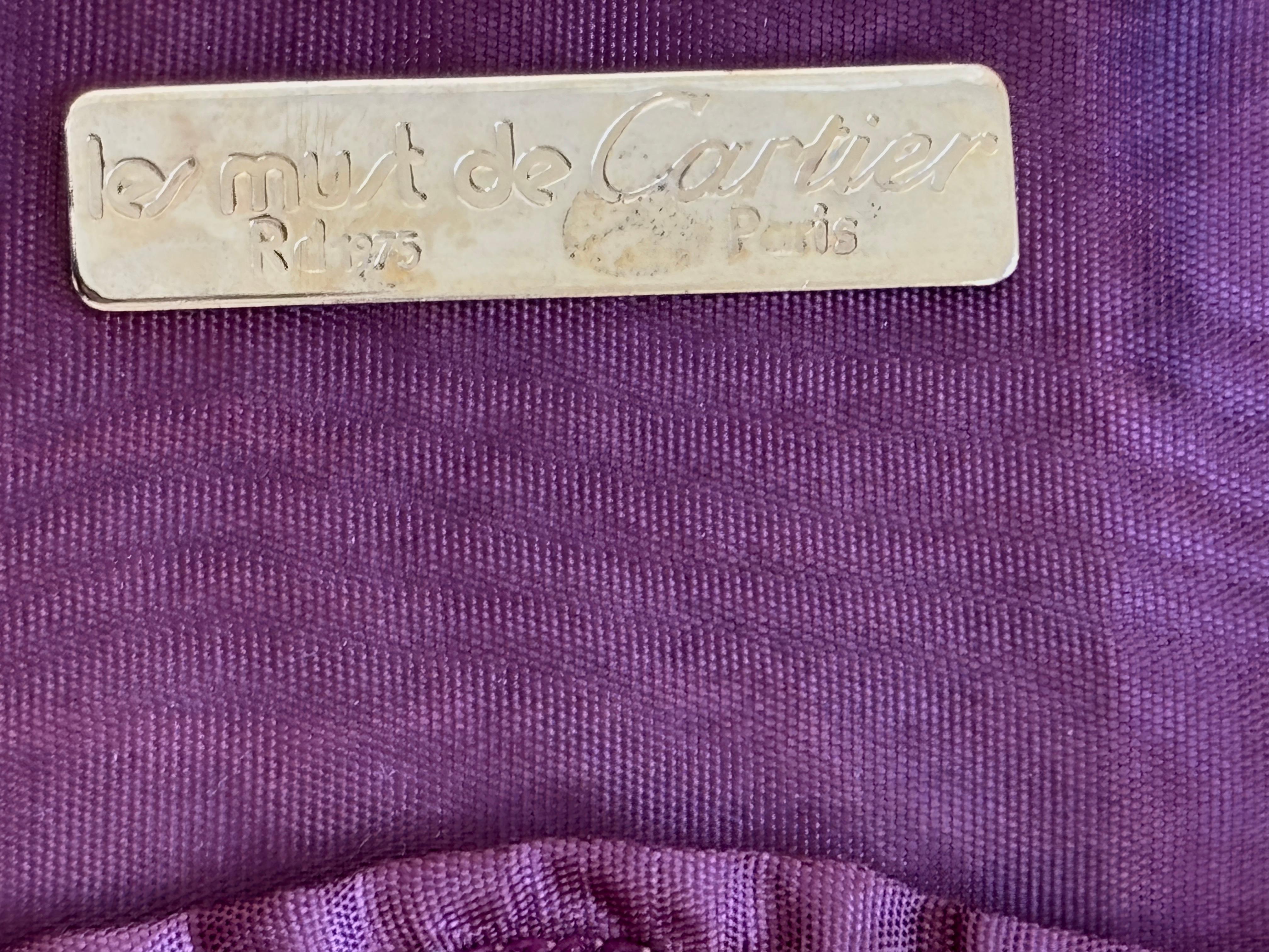 CARTIER Paris Vintage Leather Suitcase Burgundy Bordeaux Luggage For Sale 6