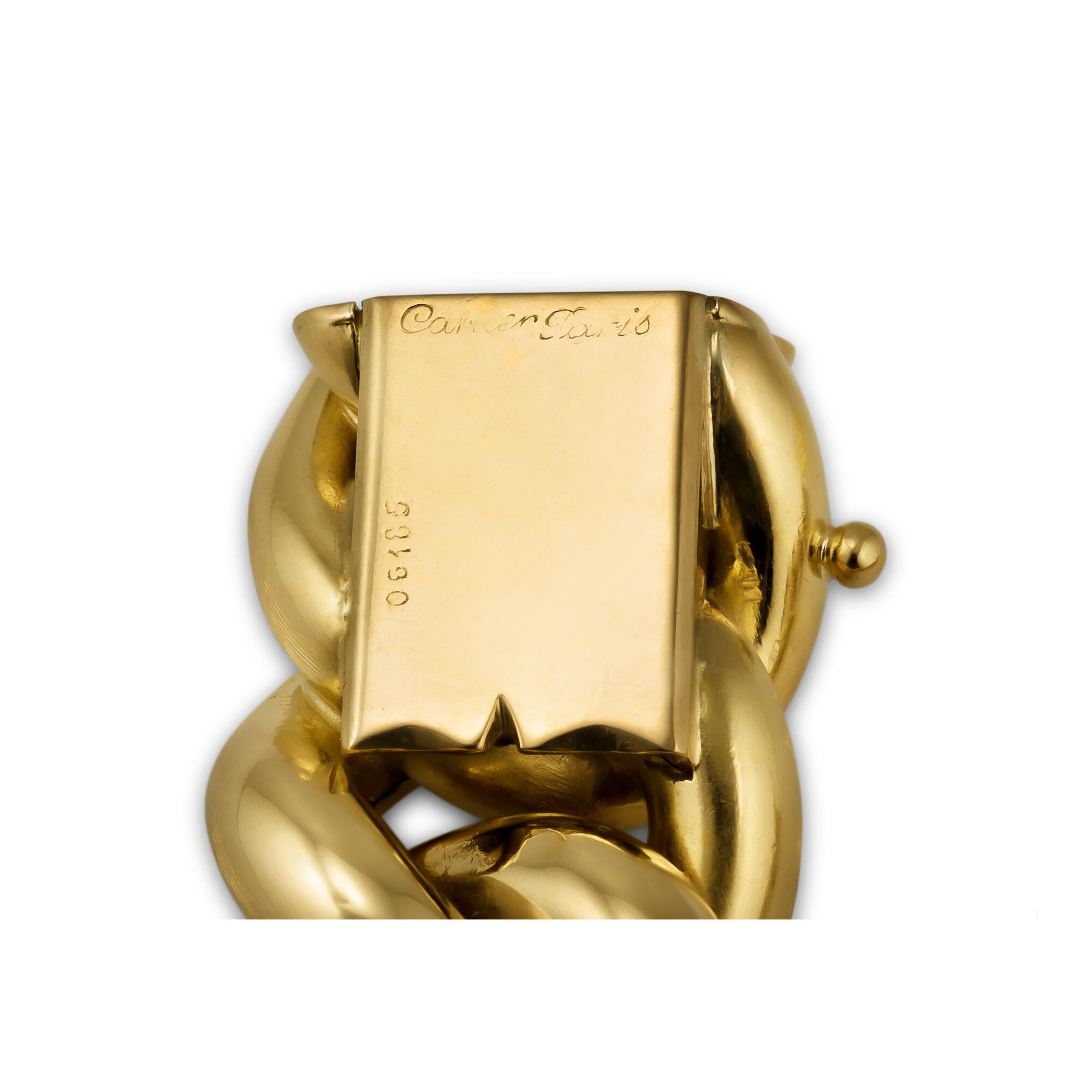 vintage cartier link bracelet