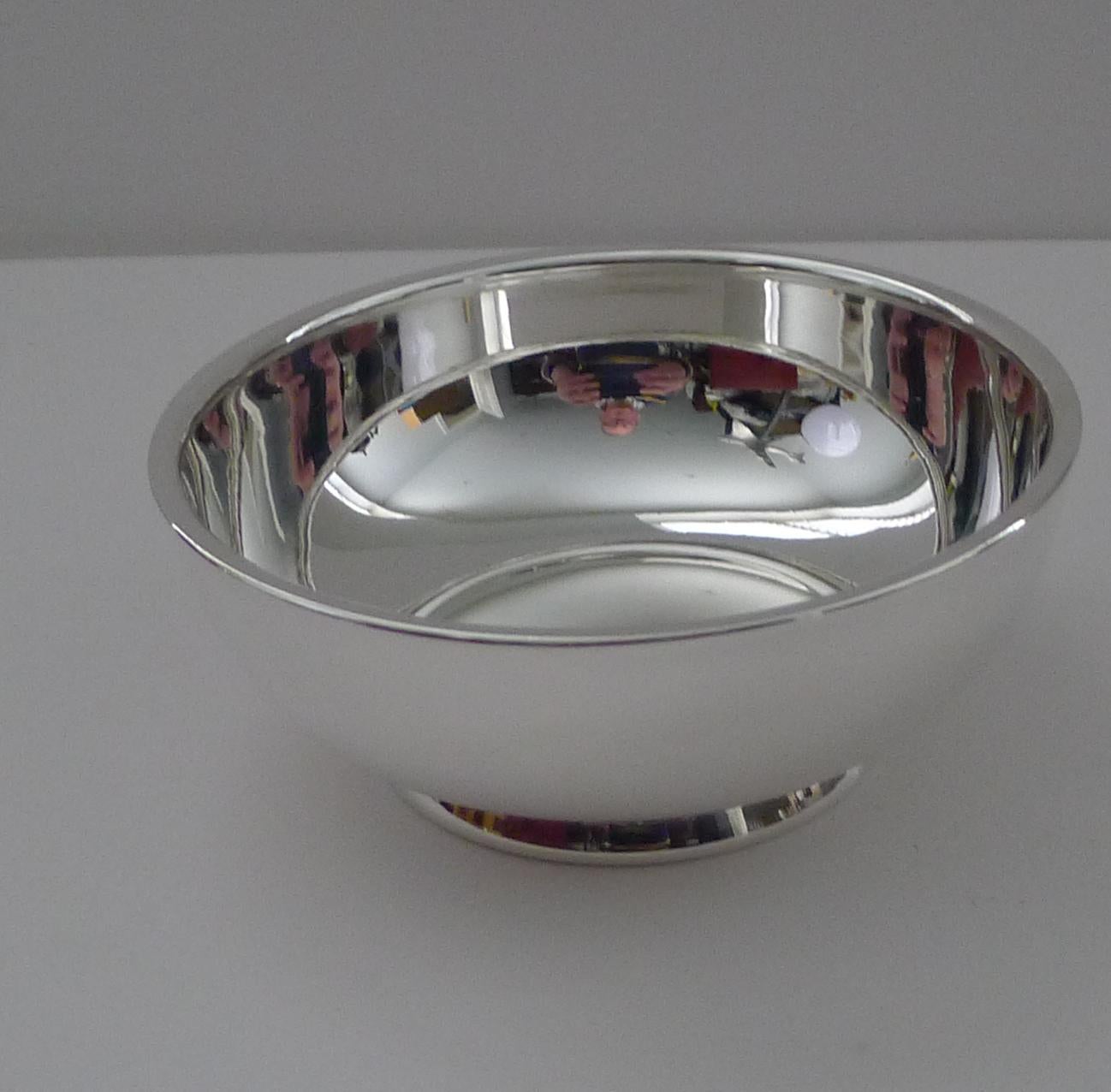 Late 20th Century Cartier, Paris - Vintage Sterling Silver Bowl c.1980 For Sale