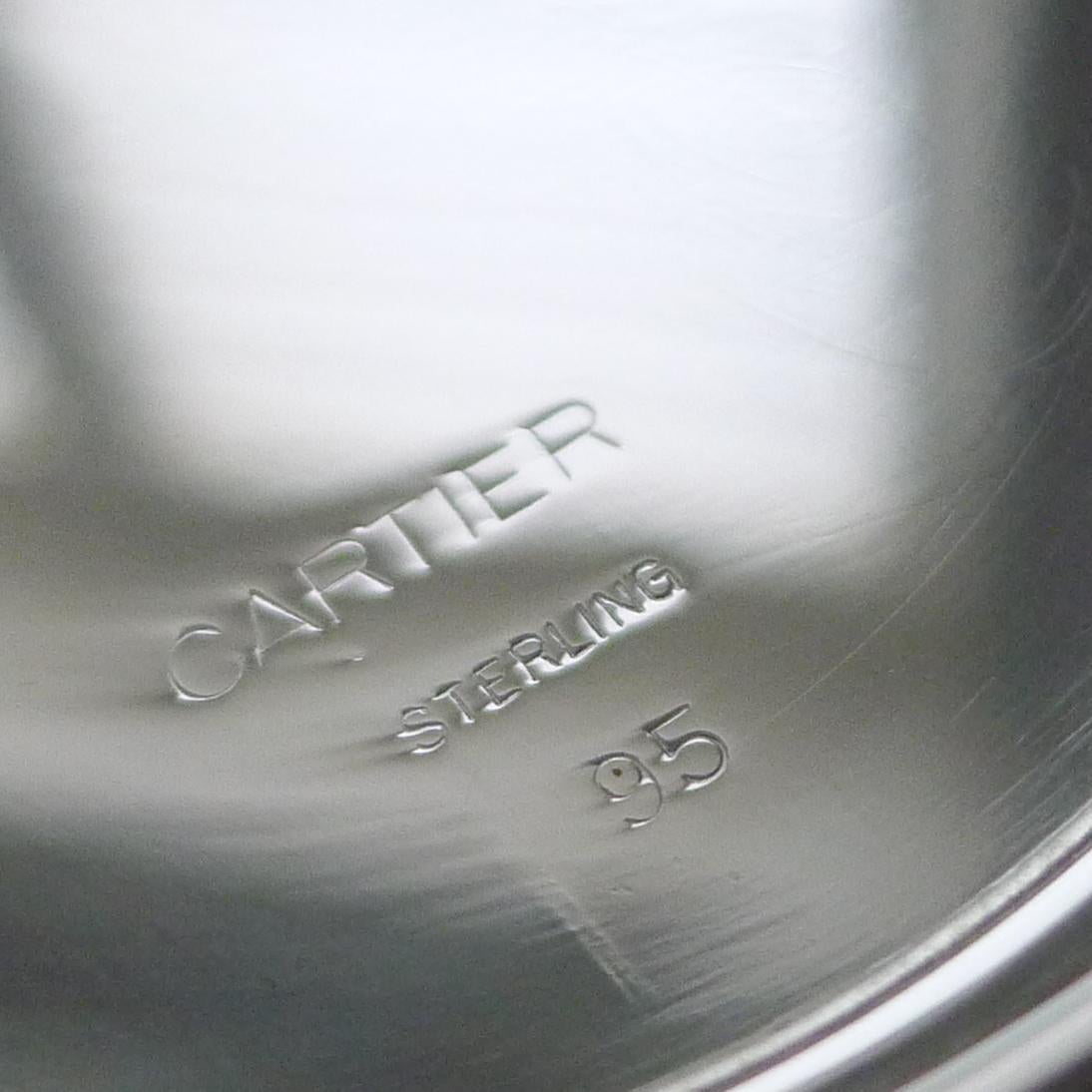 Cartier, Paris – Schale aus Sterlingsilber im Vintage-Stil, um 1980 im Angebot 3