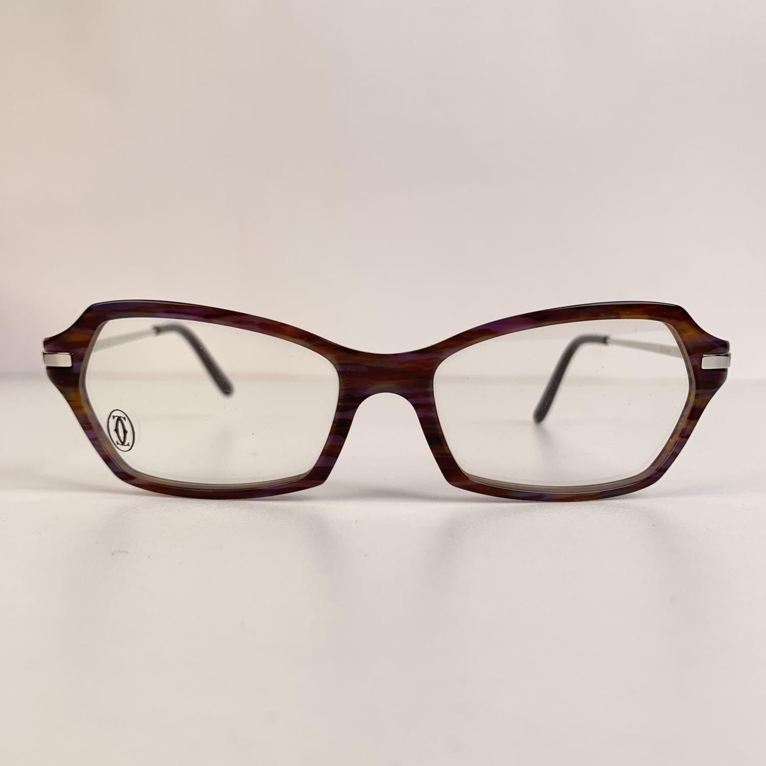 Cartier Paris Vintage Womens Eyeglasses T8100761 51-15 135mm In New Condition In Rome, Rome