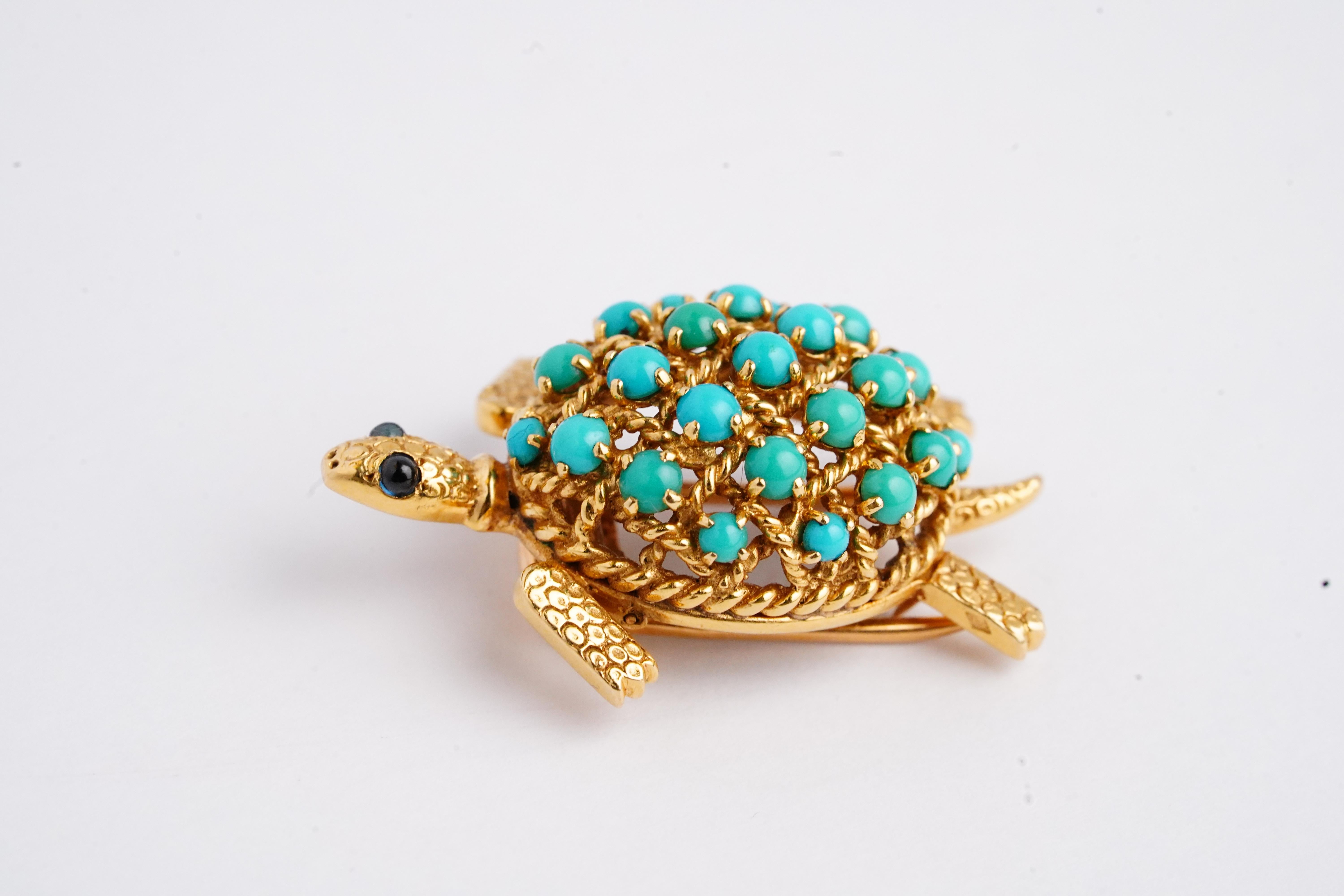 cartier turtle brooch