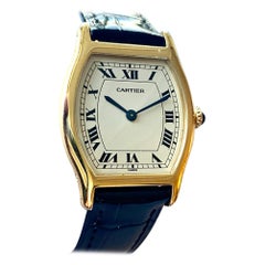 Cartier Paris Yellow Gold Watch, Model: TORTUE, Handwinding 1975 Model Nr 96069