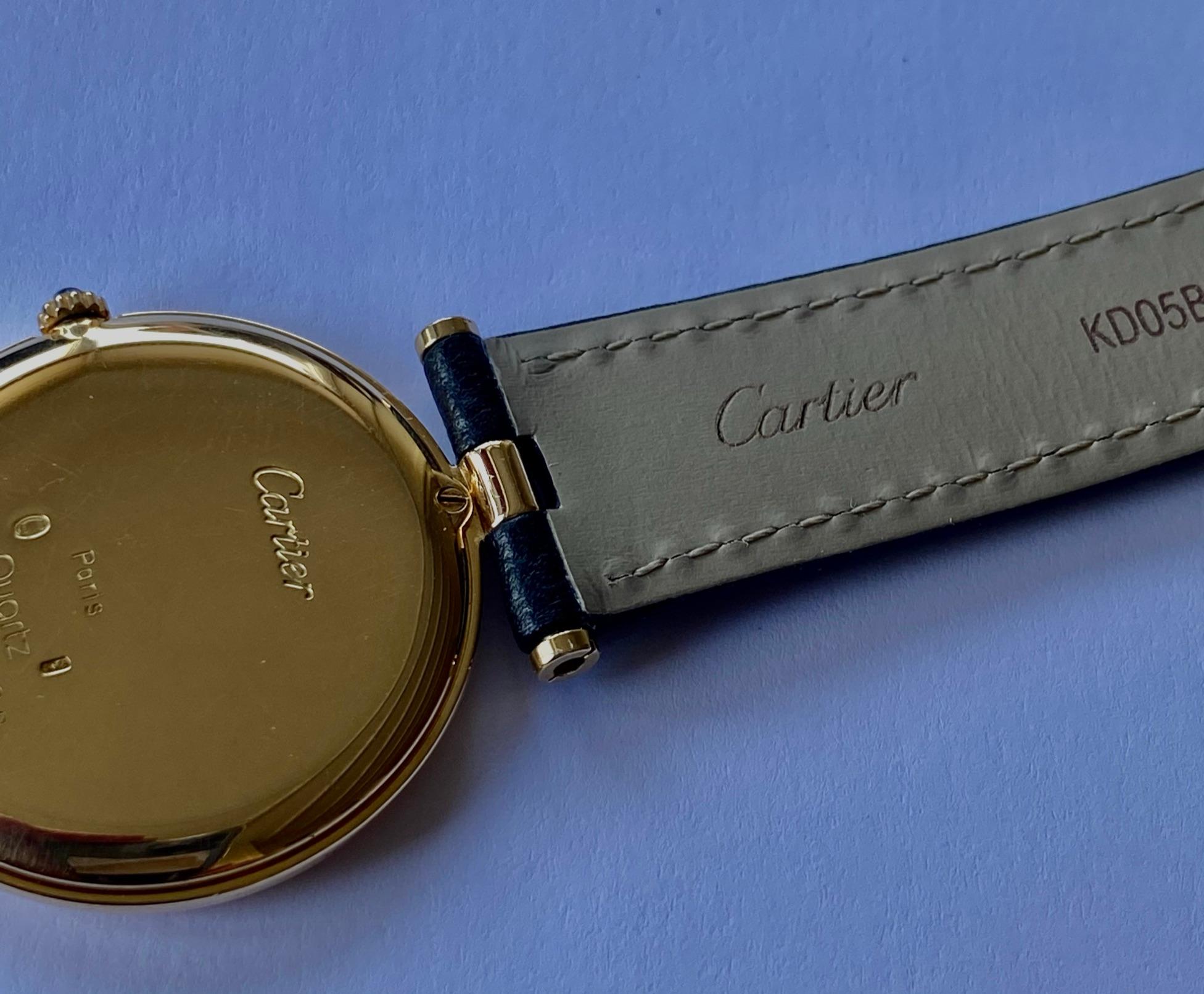 Cartier Paris, Gelbgolduhr, Modell: Vendme Großes Modell Nr. 81001 1