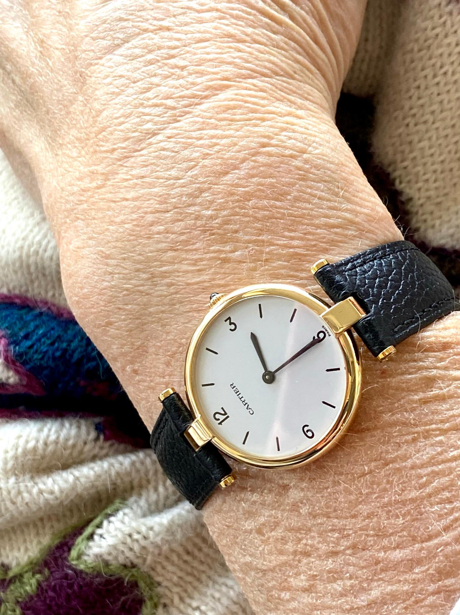 Cartier Paris, Gelbgolduhr, Modell: Vendme Großes Modell Nr. 81001 3