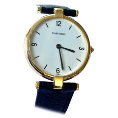 Cartier Paris, montre en or jaune, modèle : Vendme Large Modèle Nr 81001