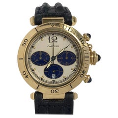 Cartier Pash De Cartier Yellow Gold Chronograph quartz Wristwatch