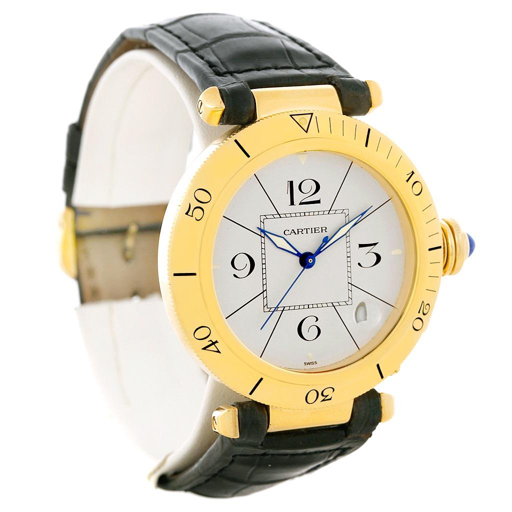 Cartier Pasha 18 Karat Yellow Gold Automatic Men’s Watch 6